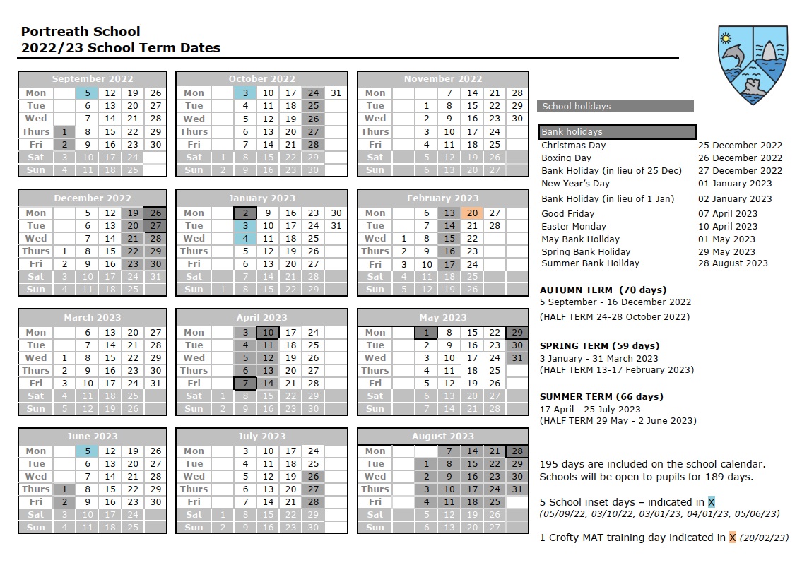 term-dates-portreath-school